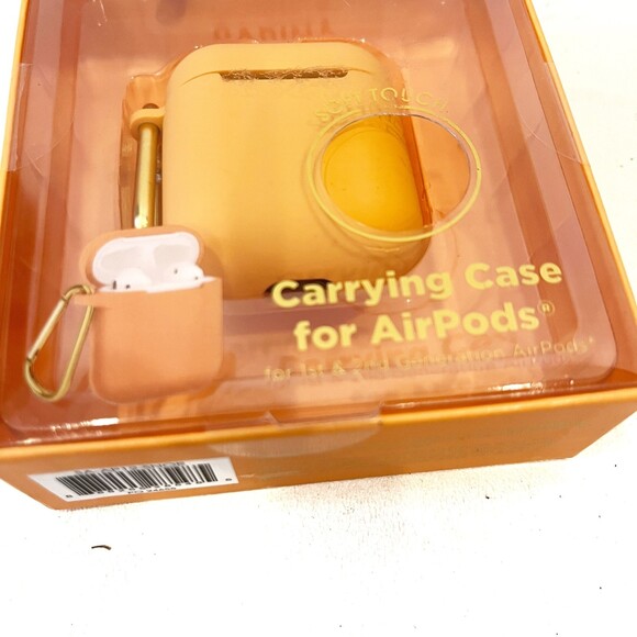 Sarina Orange Silicone Soft Touch AirPods Case NEW - Picture 1 of 4